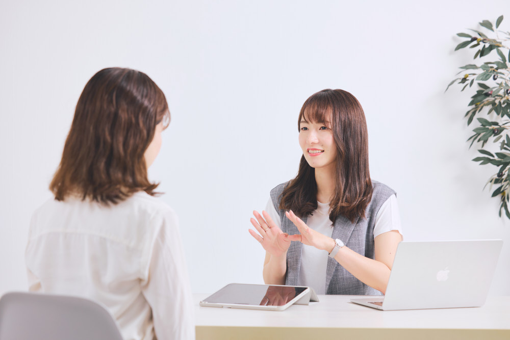 カラー診断士　相談風景