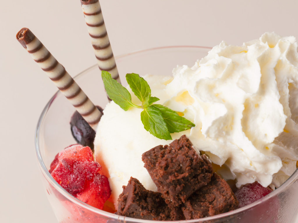 パフェ　デザートフード撮影